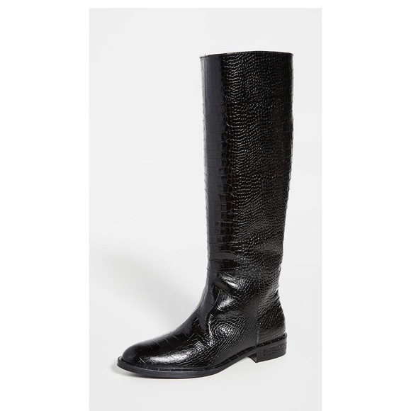 Freda Salvatore peak black boots nwb 6.5 - Picture 2 of 4